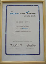 Baltic Challenge 2006 Diplom